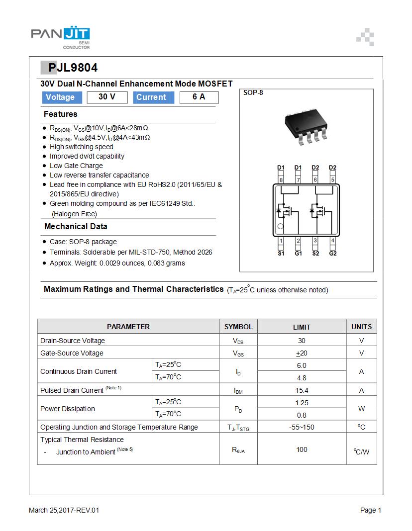 Power Mosfet Trench Mosfet Low Voltage For Overload Off