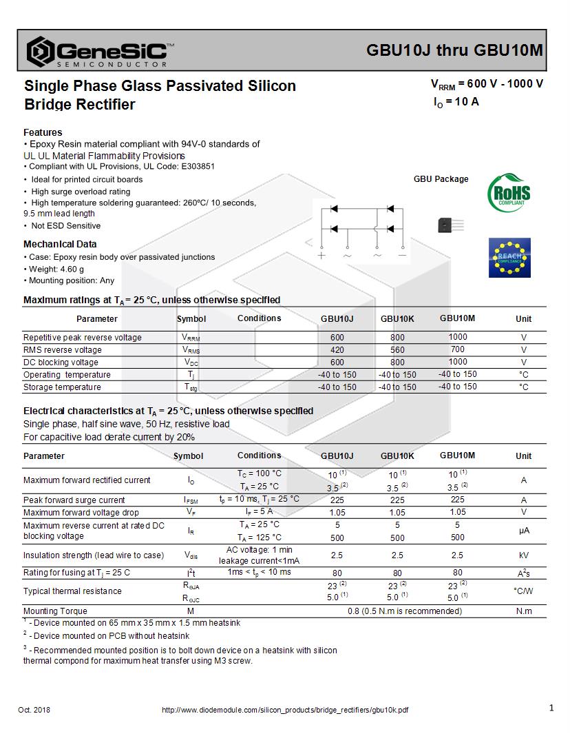 Genesic Semiconductor Discrete Semiconductors Datasheets Mouser