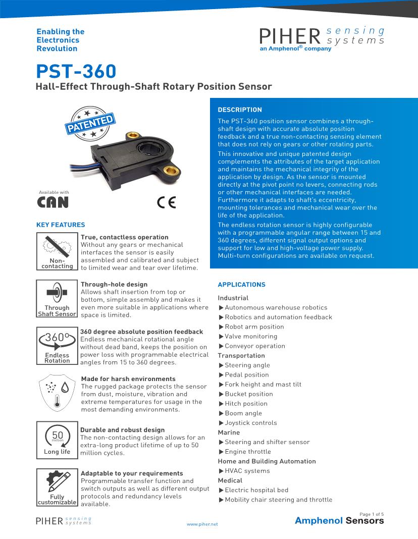 Amphenol Datasheets Mouser