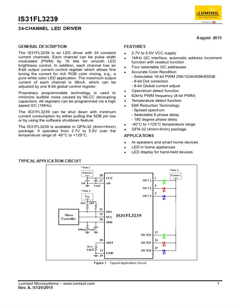 Lumissil Semiconductors Datasheets – Mouser