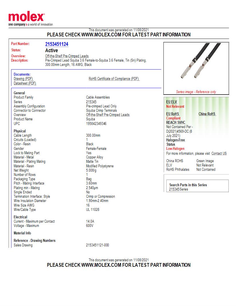 16 AWG Wire & Cable Datasheets – Mouser