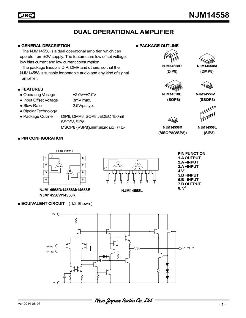 ic 4558 datasheet