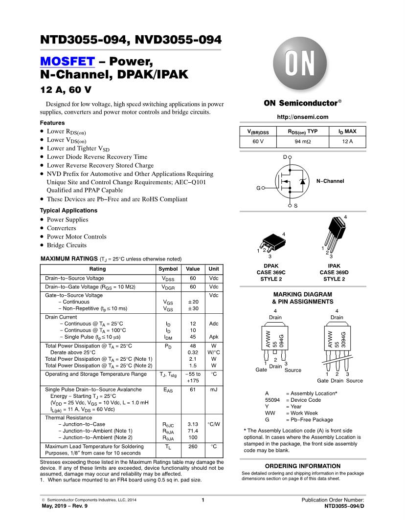 Dpak Mosfet Pinout Stores Online | www.alphamedicalmanagement.com