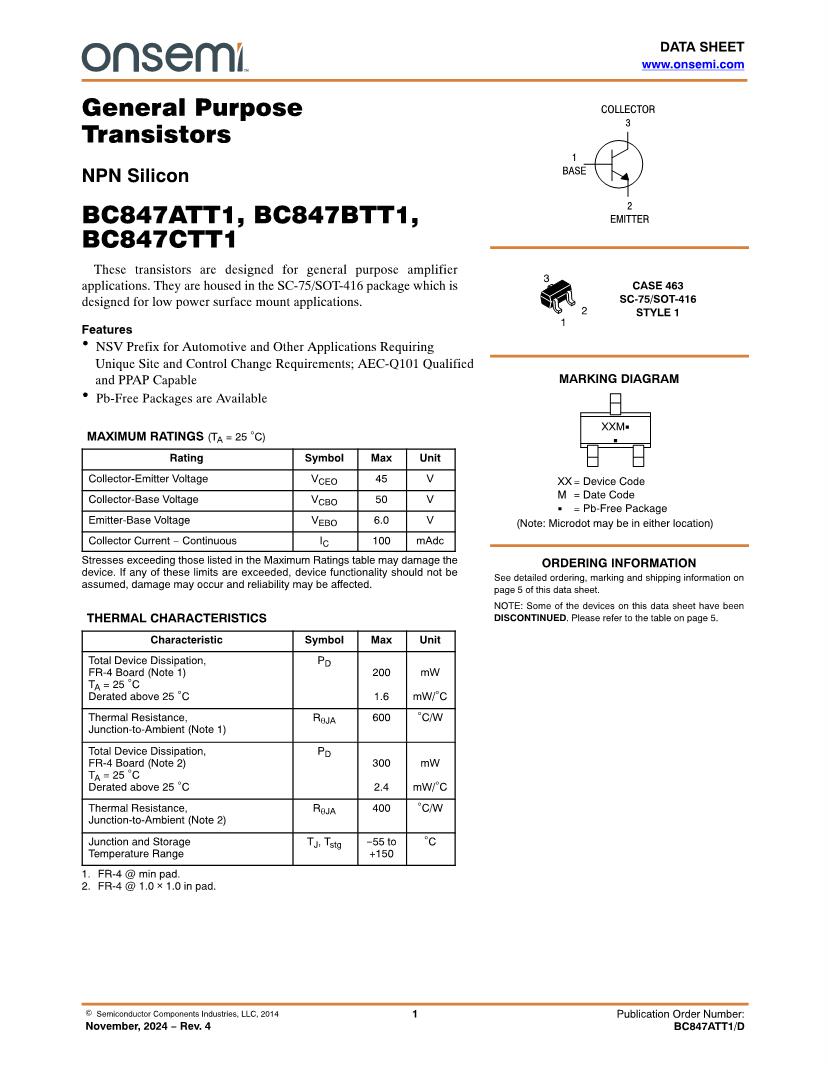 Search results for: BC847 Semiconductors Datasheets – Mouser