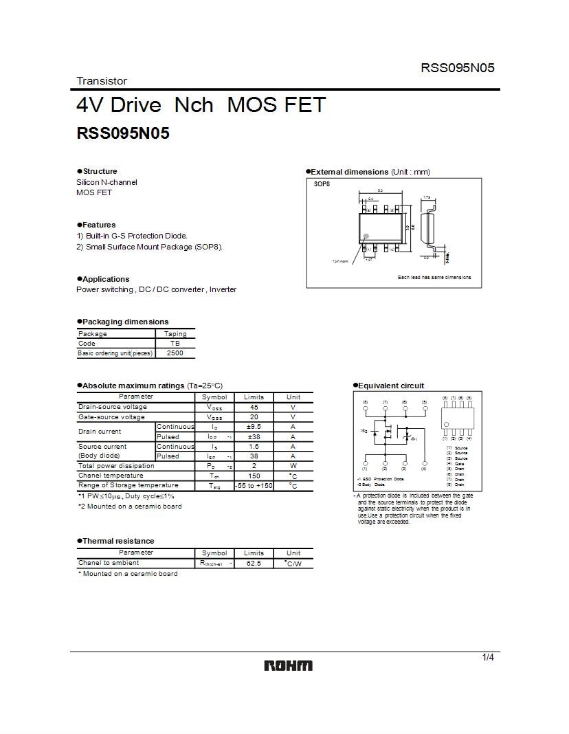 Search results for: 5N05 MOSFET Datasheets – Mouser