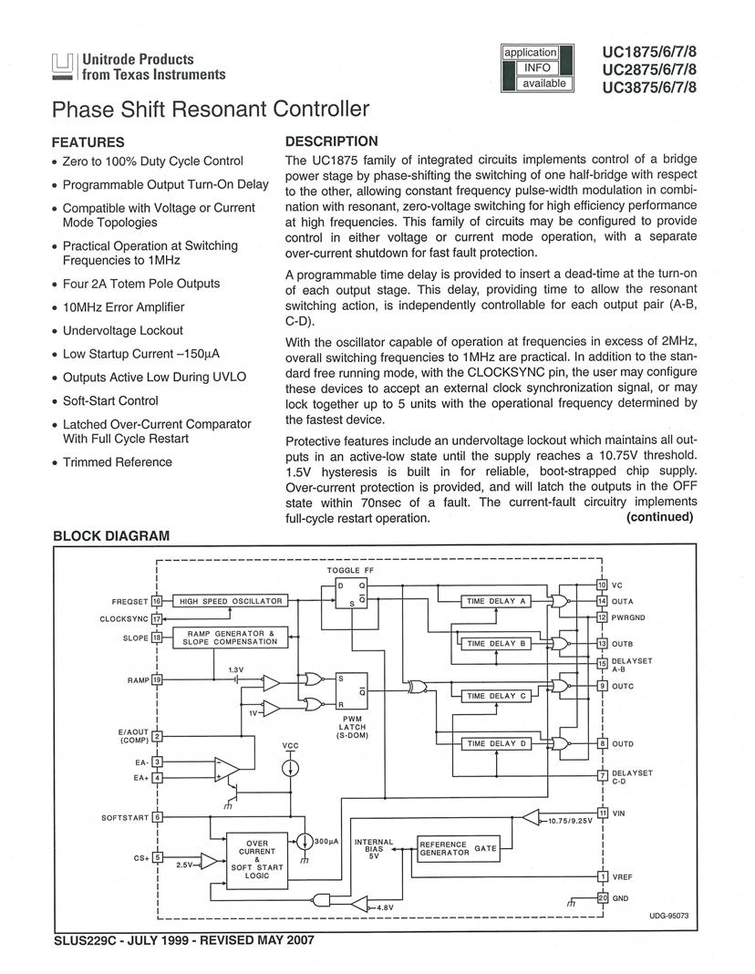 Схема включения uc3875