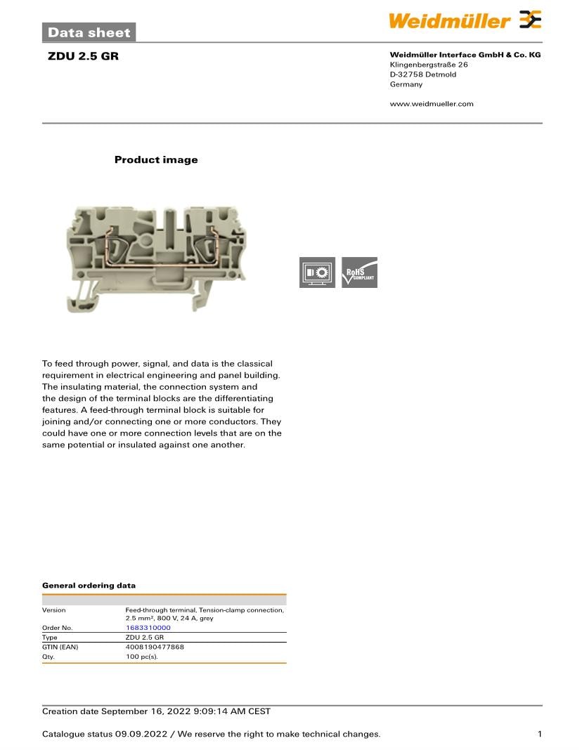 Data sheet