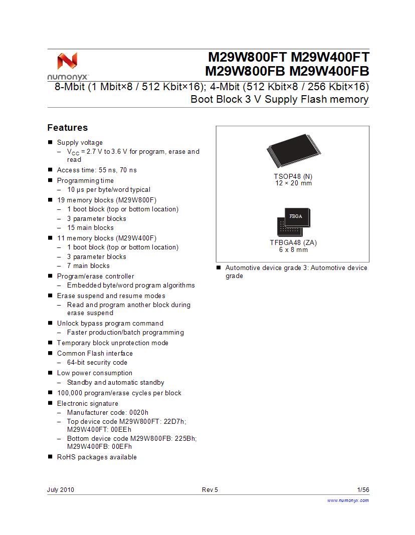 Micron Nor Flash Datasheet