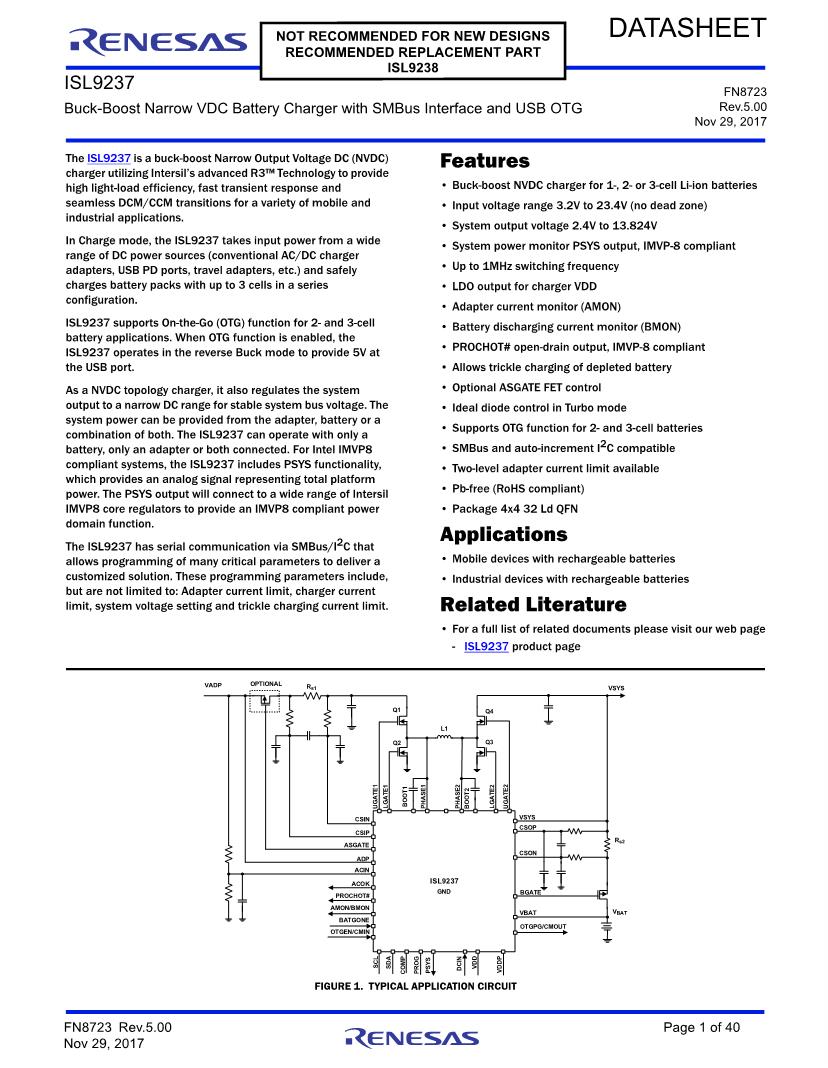 Renesas Electronics Battery Management Datasheets –, 55% OFF