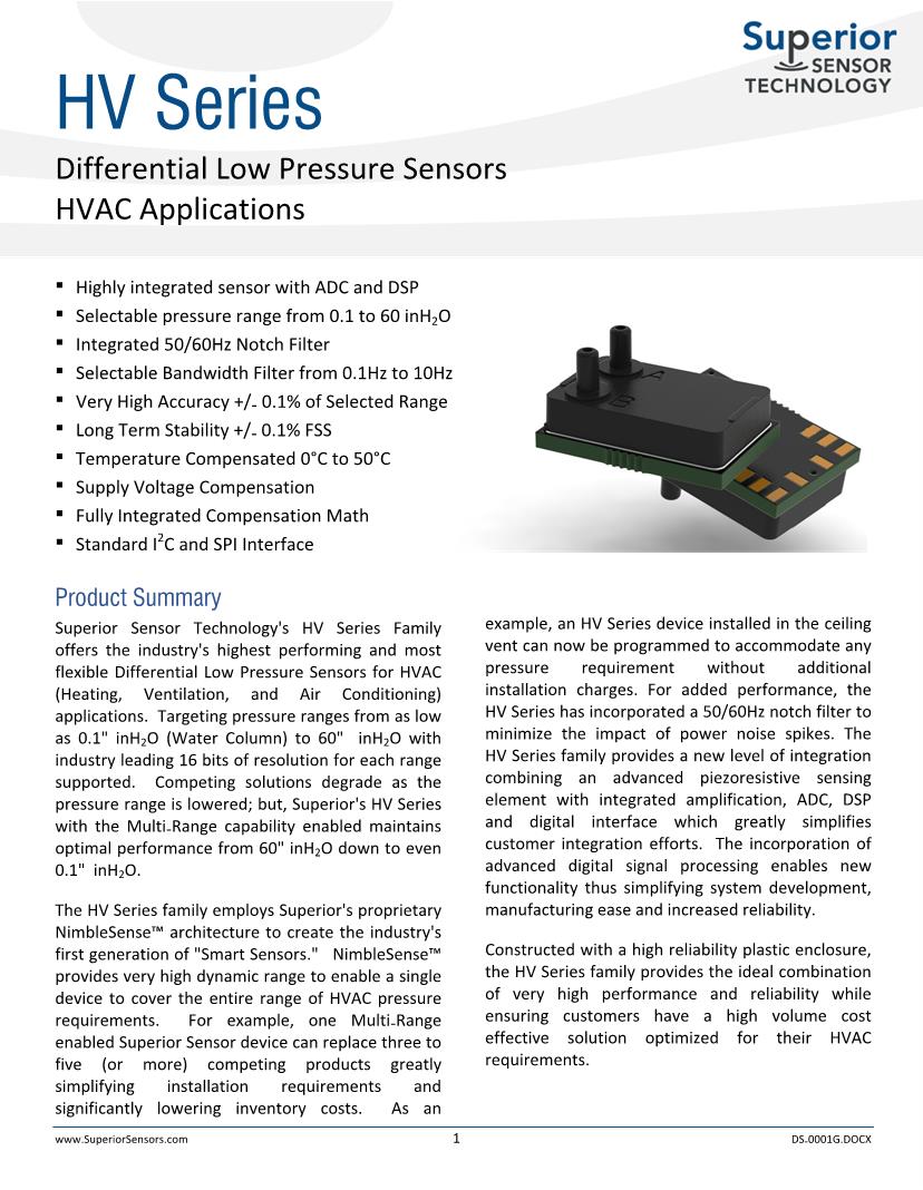 I2C, SPI 16 bit Board Mount Pressure Sensors Datasheets – Mouser