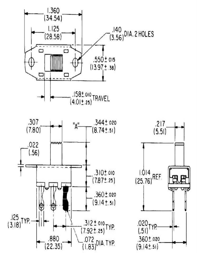 CW Industries DPST Switches Datasheets – Mouser