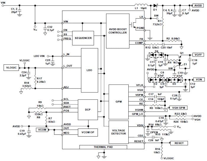 ISL78419 TFT-LCD Power Supply Regulator - Renesas | Mouser