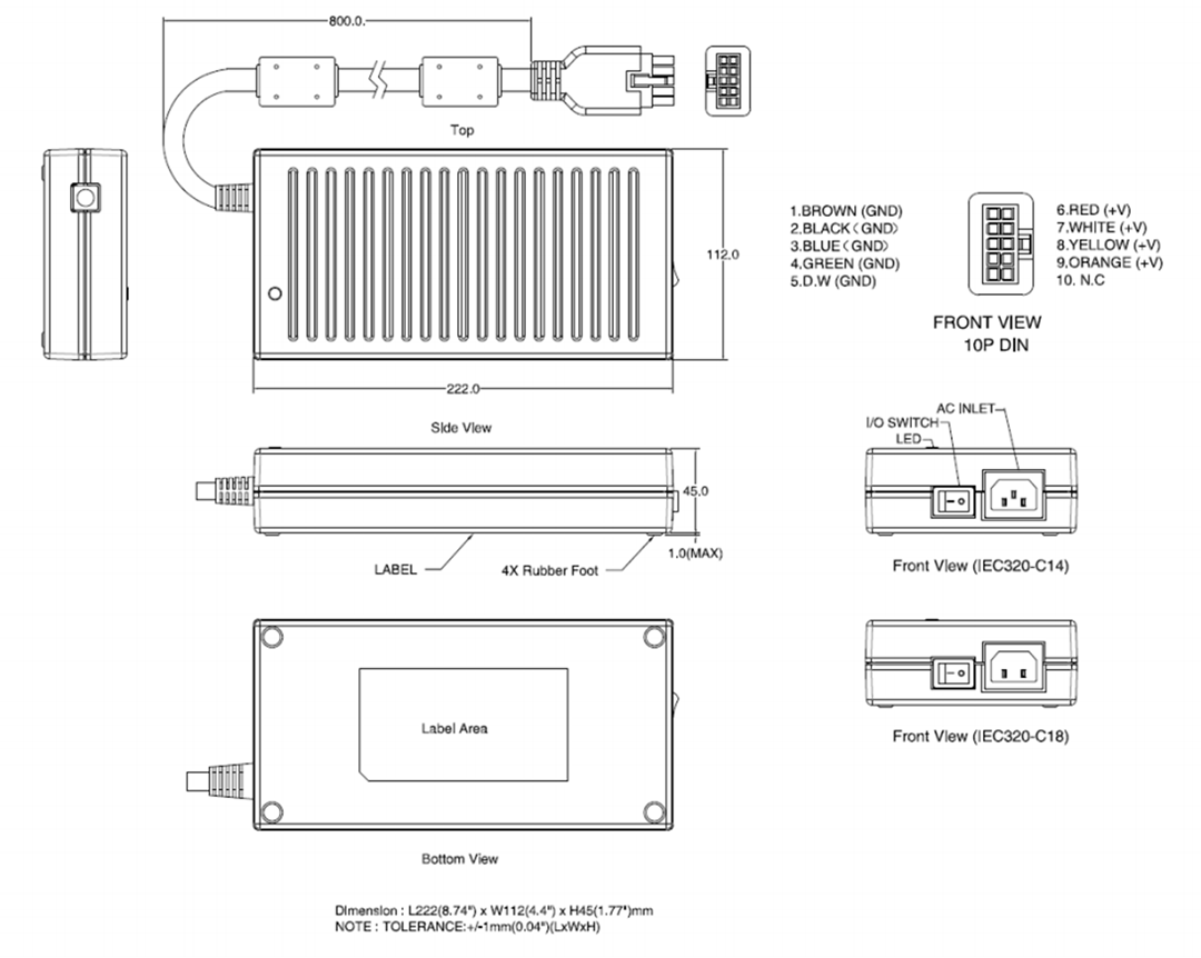 DMTF300-SX-W-F-W6 300W Power Supplies - ETA-USA | Mouser