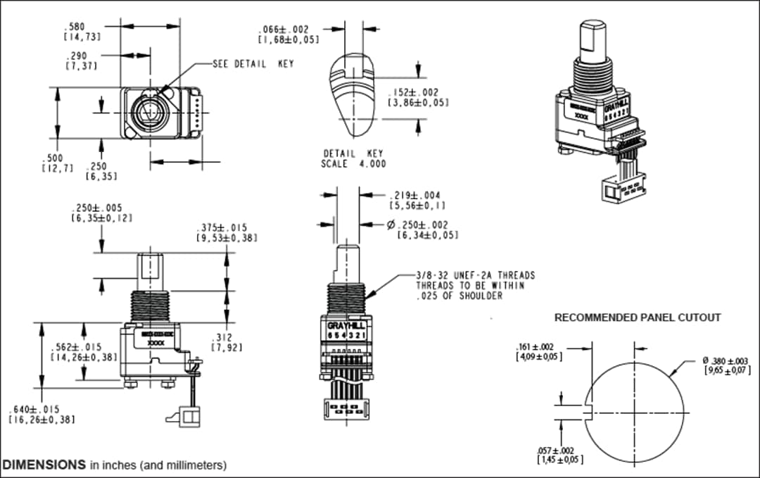 68A Series Hall Effect Encoders - Grayhill | Mouser