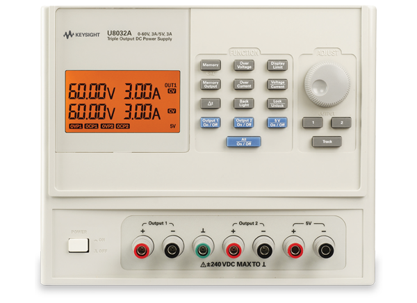 U8030 Triple-Output DC Power Supplies - Keysight Technologies | Mouser