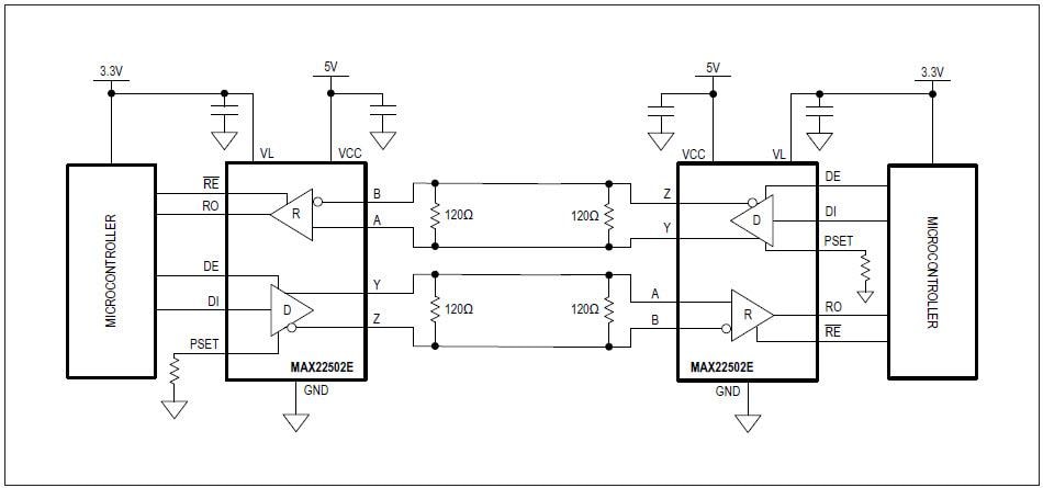 MAX22502E RS-485/RS-422 Transceiver - Maxim | Mouser