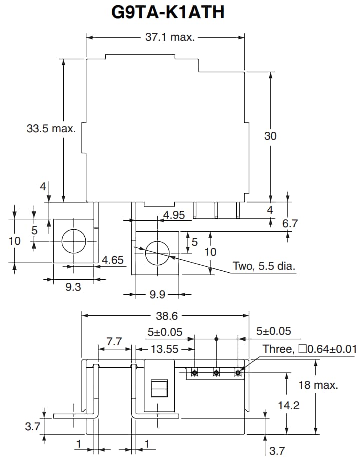 G9TA AC Power Latching Relays - Omron Electronics | Mouser