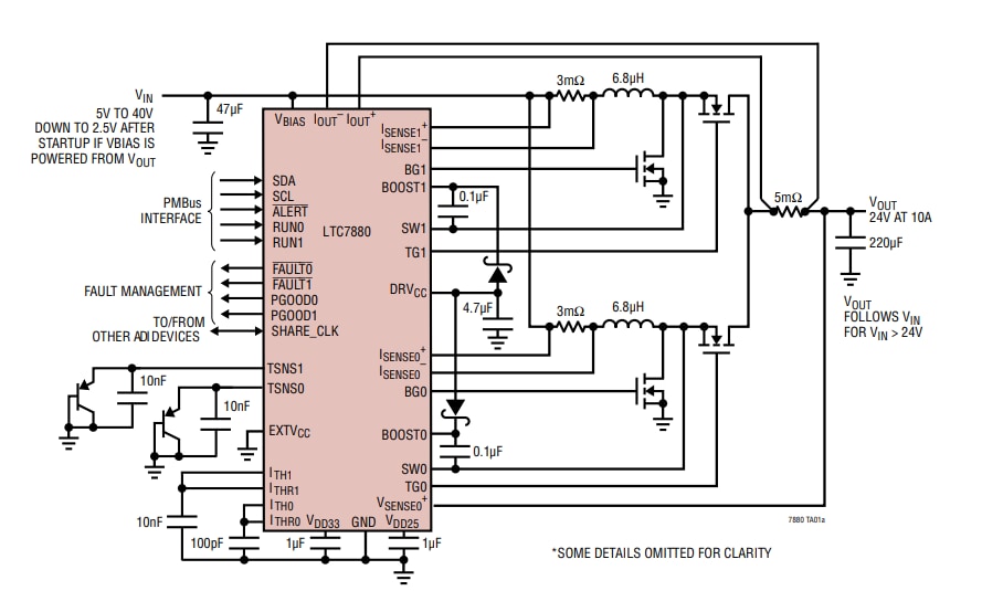 LTC7880 Step-Up Controllers - ADI | Mouser