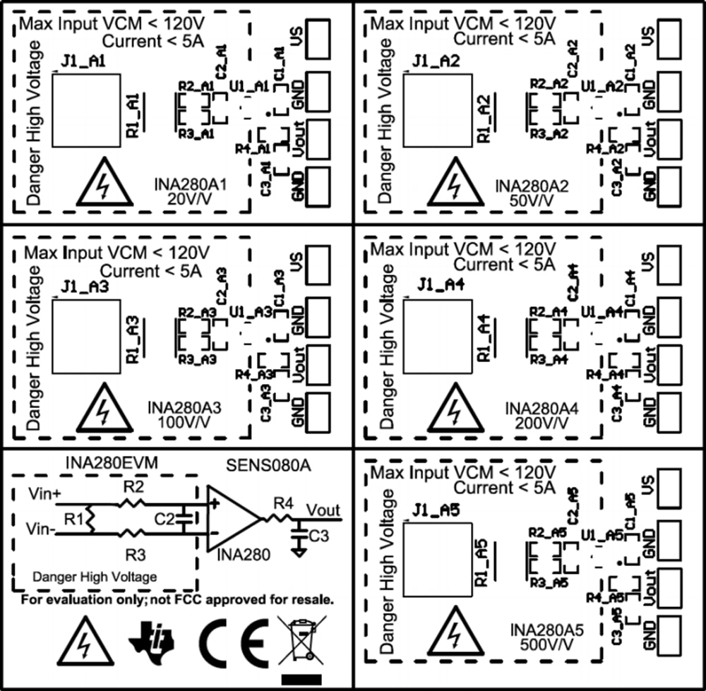 INA280 Current Sensing Evaluation Module (EVM) - TI | Mouser