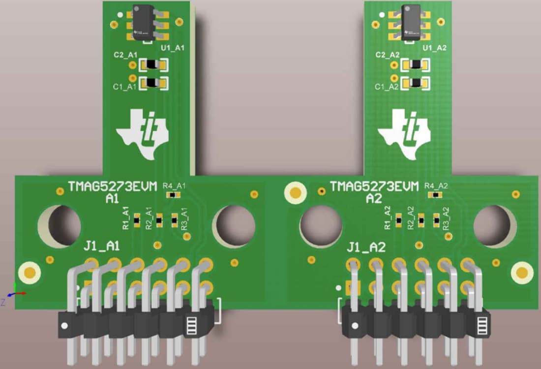 Mechanical Drawing - Texas Instruments TMAG5273EVM Sensor Evaluation Module (EVM)