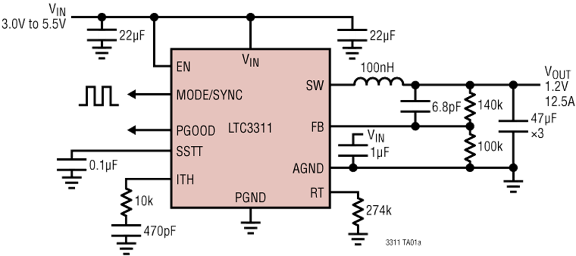 LTC3311 & LTC3311S Step-Down Silent Switchers - ADI | Mouser