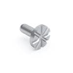 Circuit Board Hardware - PCB Surface Mount Pin, .532" Long Slotted Base, .040" Diameter Tail